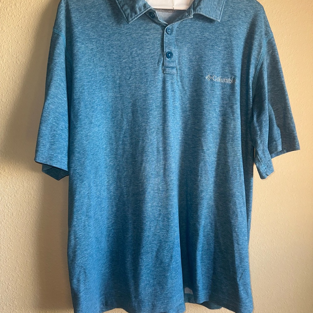 Columbia Men's Teal Polo Shirt